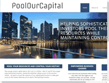 Tablet Screenshot of poolourcapital.com